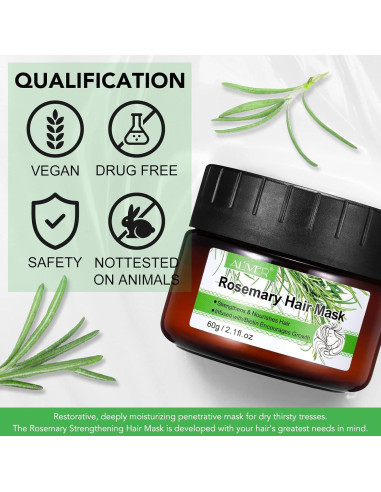 Mascarilla Capilar Orgánica LWST Romero 60g - Tratamiento Profundo