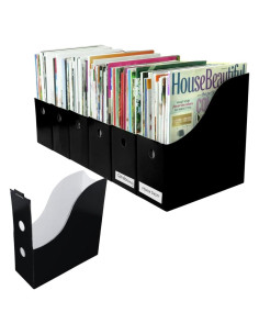 Soporte para Revistas Evelots - Juego de 6 - Cartón Resistente