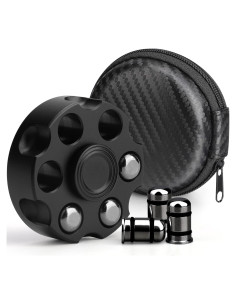 Fidget Spinner Metálico Dilabnba Negro Alivio Estrés 99.6g