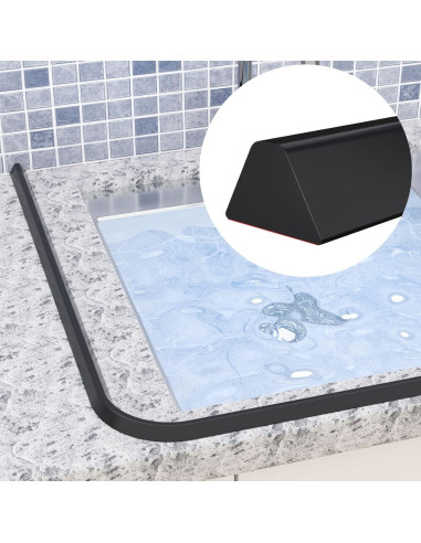 Dique de agua colapsable Risunpet 99 cm para ducha y cocina