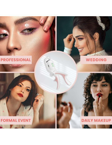 Rizador de Pestañas Eléctrico Kiaryuoll Calentado Blanco