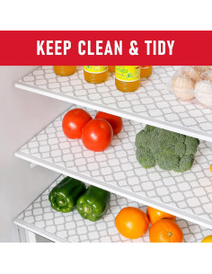 Forros de Nevera Cooyes 12 Piezas 30x60 cm Antideslizantes 2