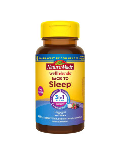 Nature Made Wellblends Suplemento para Dormir 40 Tabletas Baya