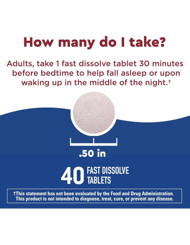 Nature Made Wellblends Suplemento para Dormir 40 Tabletas Baya