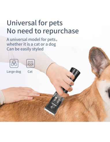Cortadora de Pelo Inalámbrica Gooad para Perros y Gatos - Silenciosa y Recargable