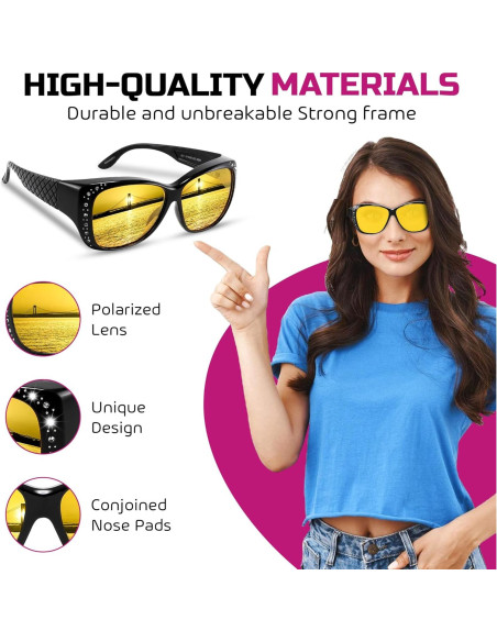 Gafas de Conducción Yogo Vision Amarillas Antideslumbrantes