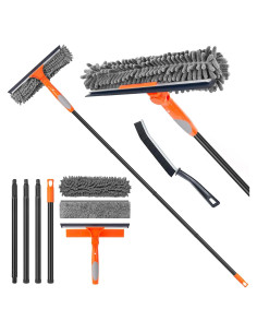 Limpiador de Ventanas 2 en 1 KeFanta con Poste Extensible 151.1 cm