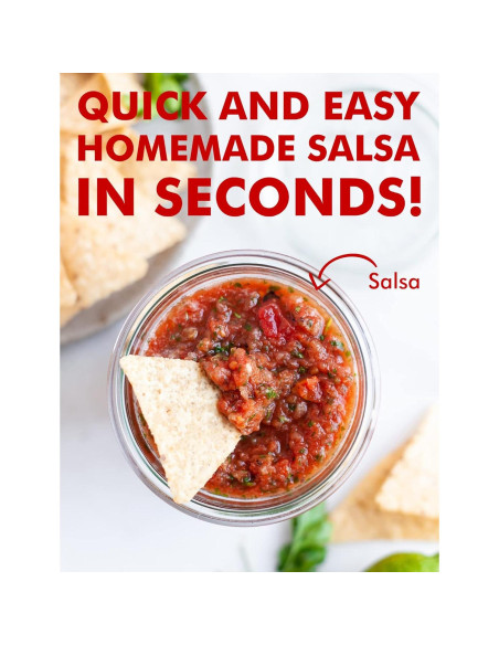 Picador Manual de Alimentos Geedel PS-358B, Rojo, Sin BPA