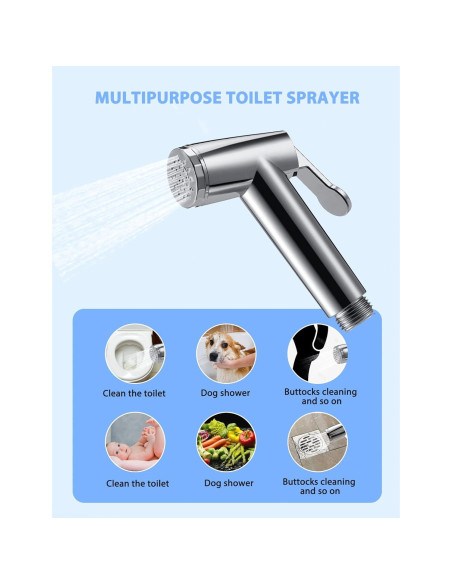 Cabezal de Rociador Bidet POCALAND 1PCS Resistente al Óxido