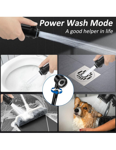 Cabezal de Ducha Luxsego Alta Presión 3 Modos Negro