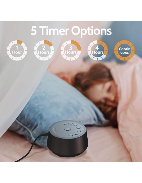 Máquina de Sonido Color Noise con 25 Sonidos Relajantes