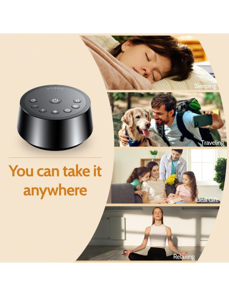 Máquina de Sonido Color Noise con 25 Sonidos Relajantes