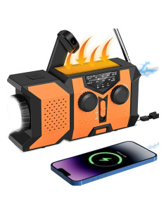 Radio Meteorológica NOAA Portátil Zhuhai SYJ-991 con Linterna LED