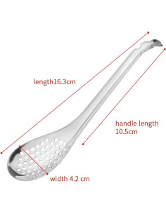 Set de 2 cucharas de esferificación KICW0071 acero inoxidable 2