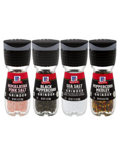Molinillos de Sal y Pimienta McCormick - Sal Rosa, Sal Marina, Pimienta Negra - 183.5 g