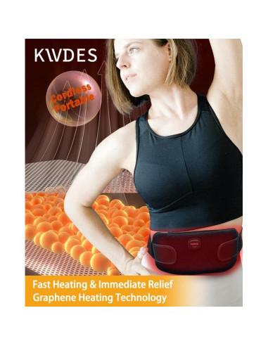 Almohadilla Térmica Eléctrica Portátil Recargable 3000mAh