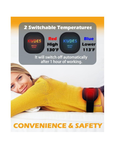 Almohadilla Térmica Eléctrica Portátil Recargable 3000mAh