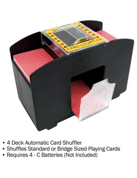 Barajador Automático de Cartas Trademark Poker - 4 Barajas