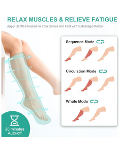 Masajeador de Piernas Medcursor MD-LM01 - Compresión de Aire, 3 Modos 2
