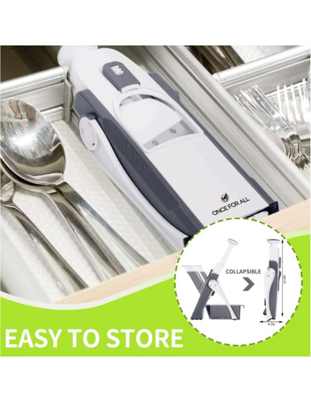 Rebanadora Mandolina Profesional UNA VEZ POR TODAS 0.1-8mm