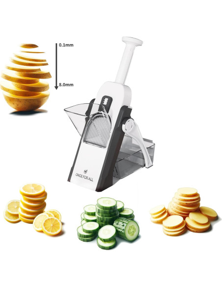 Rebanadora Mandolina Profesional UNA VEZ POR TODAS 0.1-8mm