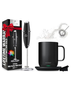 Taza Inteligente Ember 10 oz Control Temperatura + Espumador Zulay
