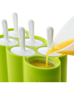 Moldes de Paletas Clásicas Zoku, 6 Piezas, Sin BPA, Verde 2