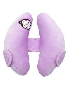 Almohada de viaje ajustable StoHua para bebé - Morado