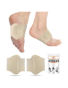 Soportes de Arco HiRui para Alivio de Fascitis Plantar - Beige