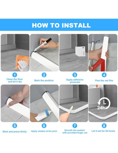 Umbral de Ducha Colapsable SERENEDWELLING 99 cm - Barrera Agua