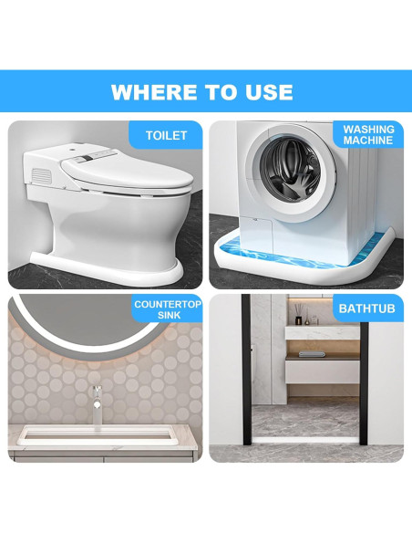 Umbral de Ducha Colapsable SERENEDWELLING 99 cm - Barrera Agua