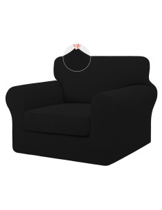 Funda de Sofá ISSUNTEX Negra Elástica para Silla y Cojín