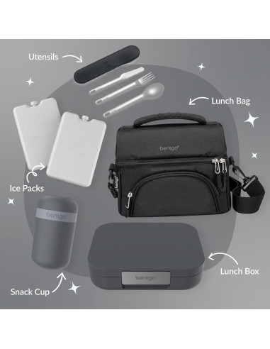 Caja de Almuerzo Bentgo Modern 1.24L a Prueba de Fugas Gris