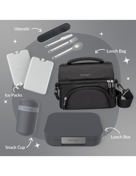 Caja de Almuerzo Bentgo Modern 1.24L a Prueba de Fugas Gris