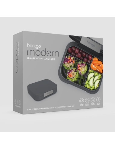Caja de Almuerzo Bentgo Modern 1.24L a Prueba de Fugas Gris