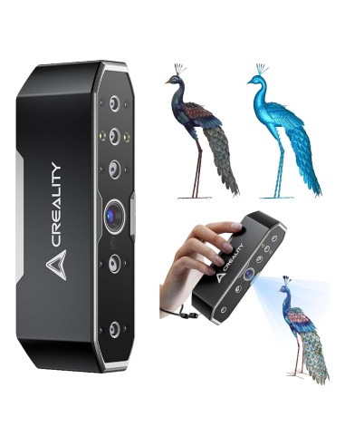 Escáner 3D Creality CR-Scan Otter, 0.02mm, 60fps, 1.59kg