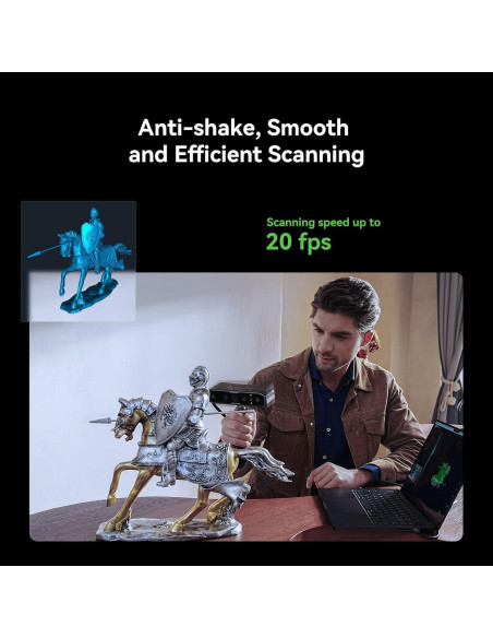 Escáner 3D Creality CR-Scan Otter, 0.02mm, 60fps, 1.59kg