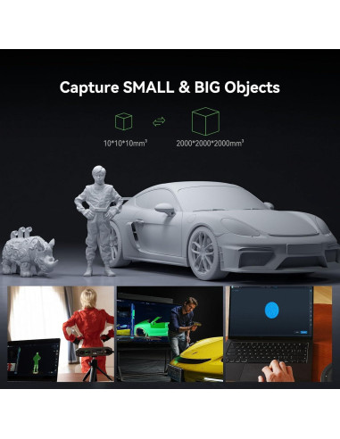 Escáner 3D Creality CR-Scan Otter, 0.02mm, 60fps, 1.59kg