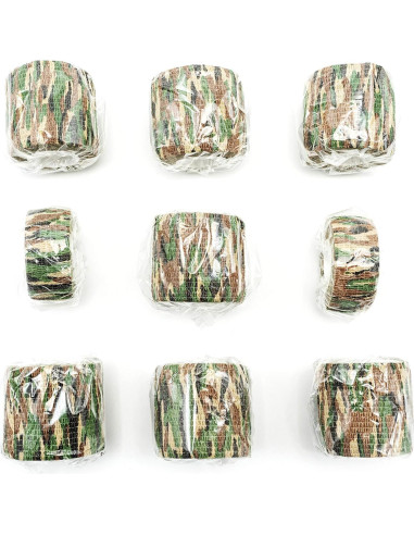 9 Rollos de Cinta Adhesiva Autoadhesiva FRESINIDER Camuflaje