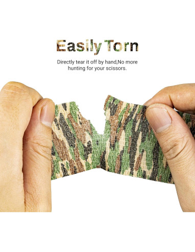 9 Rollos de Cinta Adhesiva Autoadhesiva FRESINIDER Camuflaje