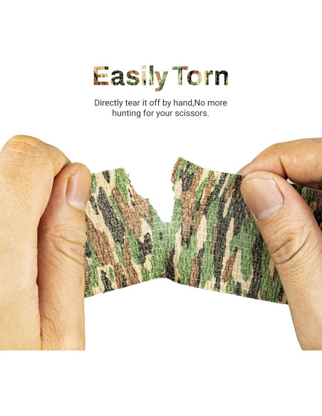 9 Rollos de Cinta Adhesiva Autoadhesiva FRESINIDER Camuflaje