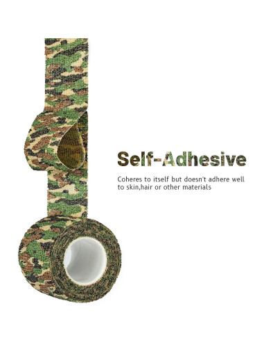 9 Rollos de Cinta Adhesiva Autoadhesiva FRESINIDER Camuflaje