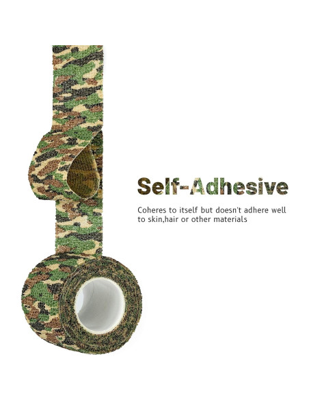 9 Rollos de Cinta Adhesiva Autoadhesiva FRESINIDER Camuflaje