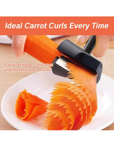 Cortador y Pelador de Zanahorias YAFIYGI 2-en-1 Acero Inoxidable