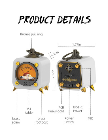 Indicador de Nivel de Sonido VU Inalámbrico FEIFANZHE FVU01