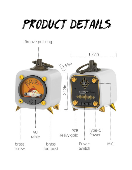 Indicador de Nivel de Sonido VU Inalámbrico FEIFANZHE FVU01