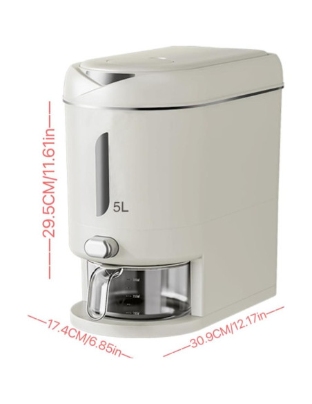 Contenedor de arroz hermético Huitao 7.3kg con taza medidora