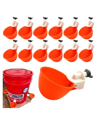 Tazas de Bebida Automáticas MODUODUO 12 Pcs para Aves