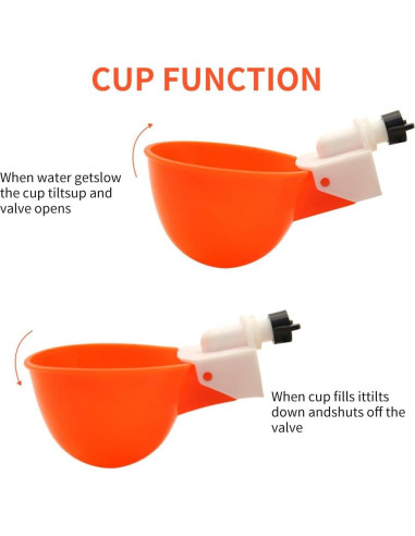 Tazas de Bebida Automáticas MODUODUO 12 Pcs para Aves