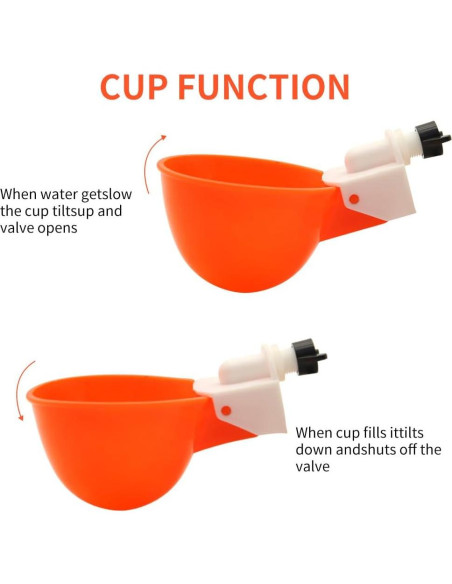 Tazas de Bebida Automáticas MODUODUO 12 Pcs para Aves